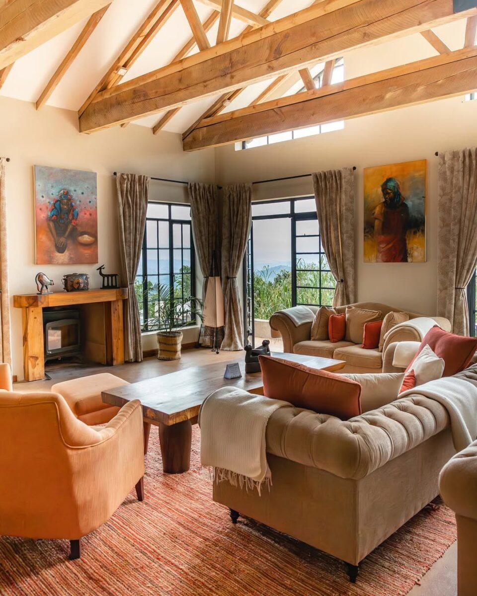Luxury at Clouds mountain gorilla lodge